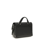 Black Calf Leather Bos Taurus Handbag