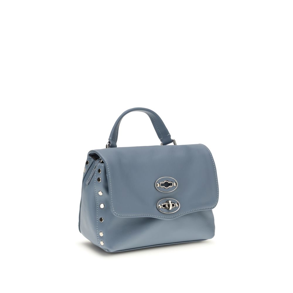 Blue Calf Leather Bos Taurus Handbag