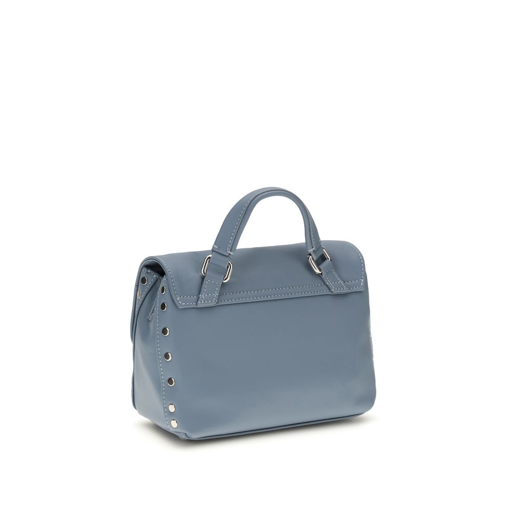 Blue Calf Leather Bos Taurus Handbag