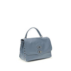 Blue Calf Leather Bos Taurus Shoulder Bag