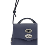 Blue Calf Leather Bos Taurus Shoulder Bag