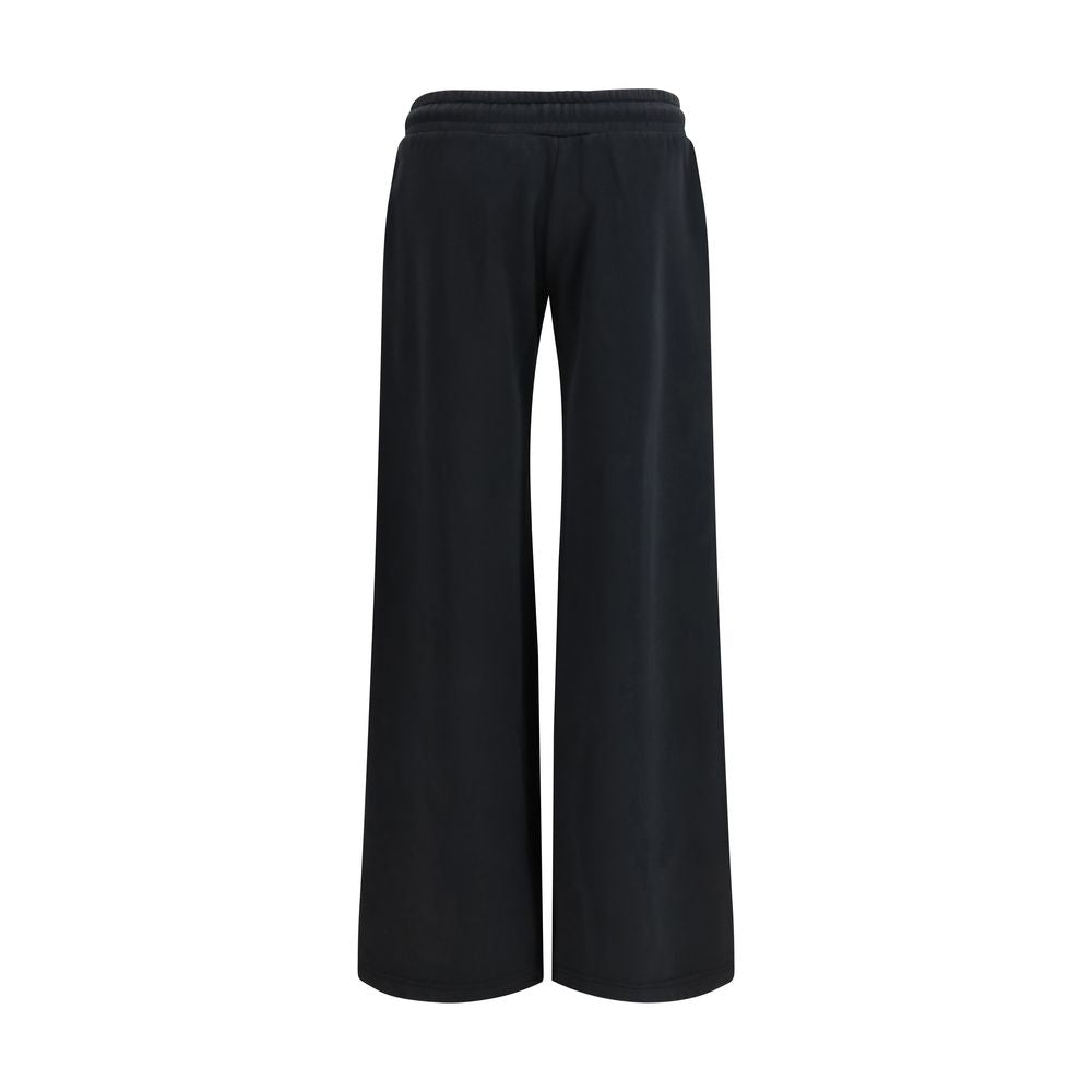 Black Cotton Casual Pants