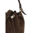 Brown Calf Leather Bos Taurus Backet Bag