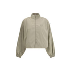 Beige Polyester Shell Jacket
