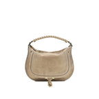 Beige Calf Leather Bos Taurus Shoulder Bag