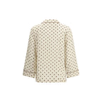 Beige Silk Pattern Shirt