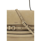 Beige Calf Leather Bos Taurus Handbag
