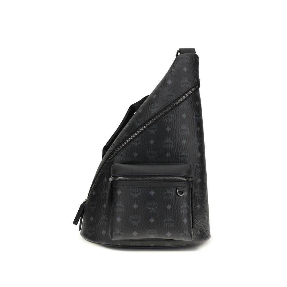 Black Fabric Shoulder Bag