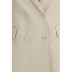 Beige Cotton Blazer