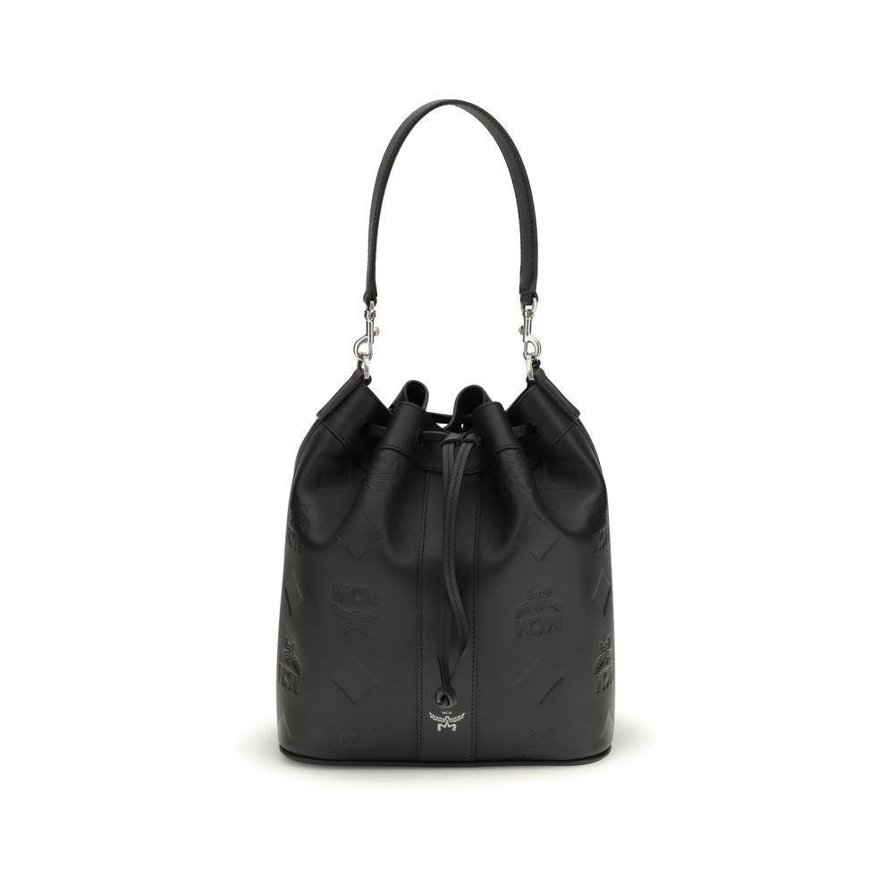 Black Calf Leather Bos Taurus Backet Bag