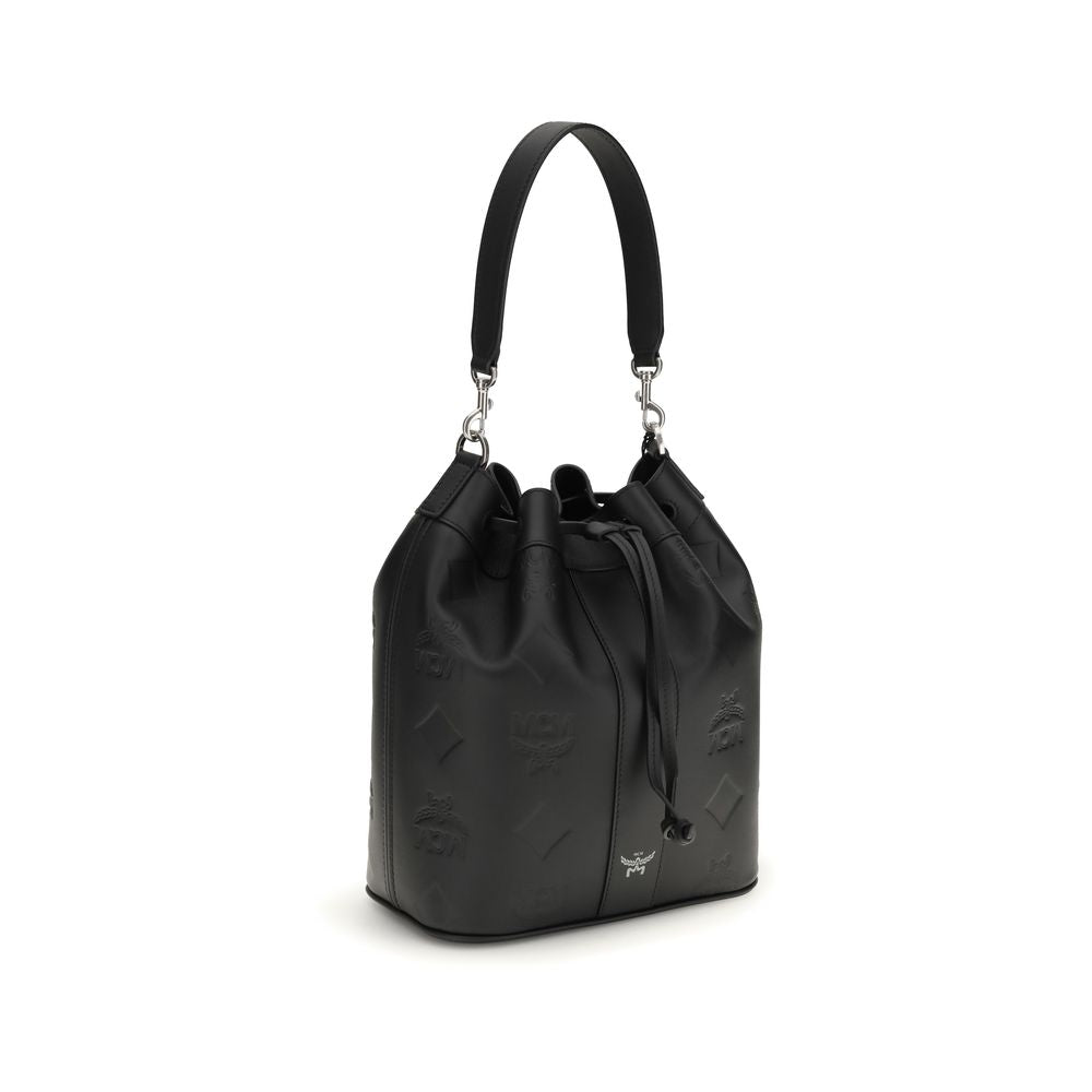 Black Calf Leather Bos Taurus Backet Bag