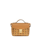 Beige Fabric Shoulder Bag