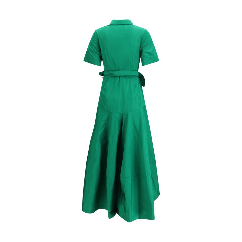 Bicolor Polyester Casual Dress
