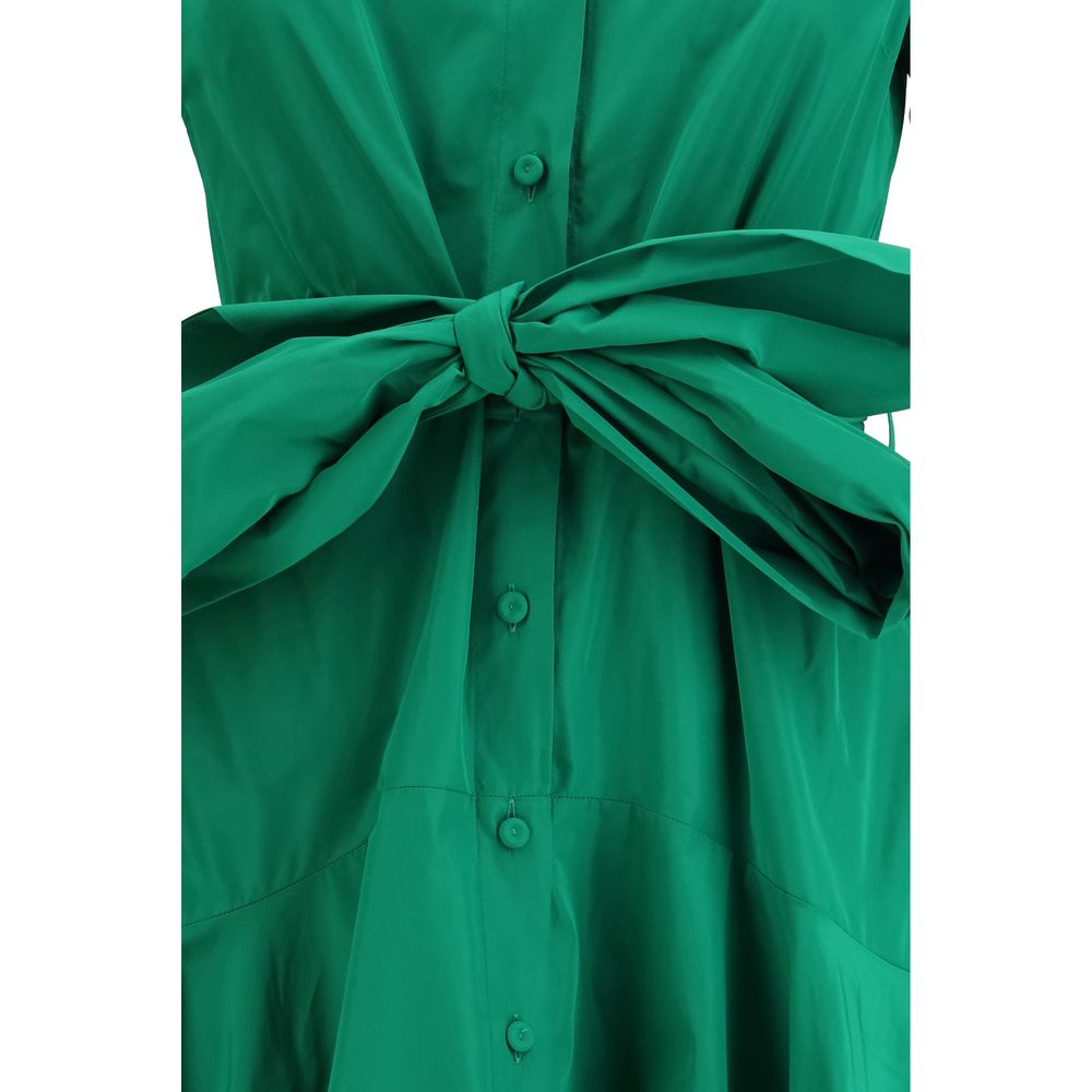 Bicolor Polyester Casual Dress