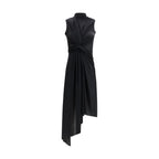Black Polyamide Casual Dress