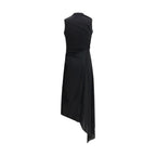 Black Polyamide Casual Dress