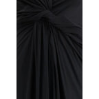Black Polyamide Casual Dress