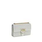 Gray Calf Leather Bos Taurus Shoulder Bag