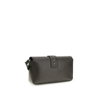Bicolor Leather Shoulder Bag