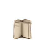 Beige Calf Leather Bos Taurus Wallet