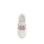 White Calf Leather Bos Taurus Athletic Sneakers