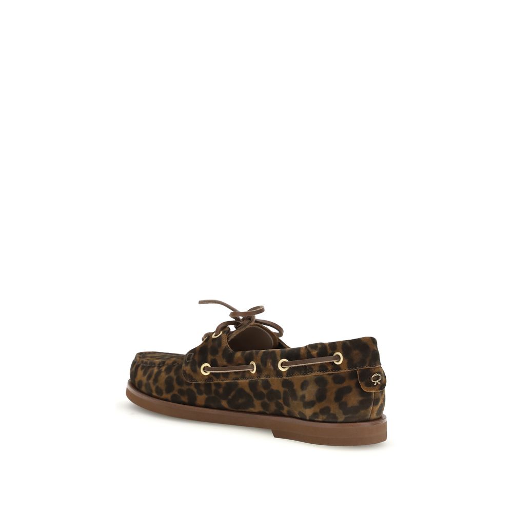 Multicolor Calf Leather Bos Taurus Slip-On Loafers