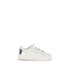 White Calf Leather Bos Taurus Low Top Sneakers