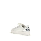 White Calf Leather Bos Taurus Low Top Sneakers