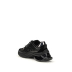 Black Calf Leather Bos Taurus Chunky Sneakers