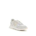 White Calf Leather Bos Taurus Athletic Sneakers