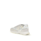 White Calf Leather Bos Taurus Athletic Sneakers