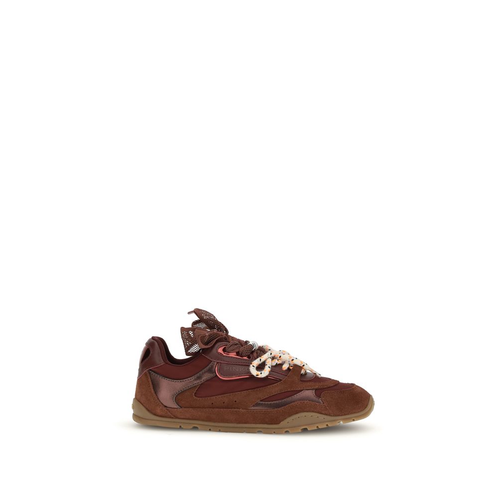 Bordeaux Calf Leather Bos Taurus Chunky Sneakers