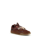 Bordeaux Calf Leather Bos Taurus Chunky Sneakers