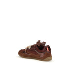 Bordeaux Calf Leather Bos Taurus Chunky Sneakers