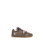 Brown Calf Leather Bos Taurus Chunky Sneakers