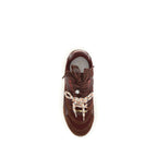 Bordeaux Calf Leather Bos Taurus Chunky Sneakers