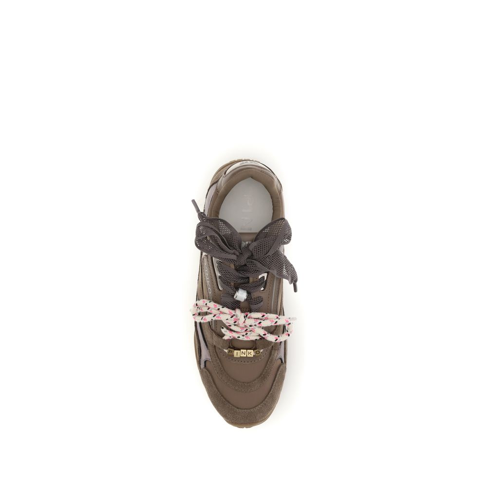 Brown Calf Leather Bos Taurus Chunky Sneakers