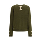 Bicolor Alpaca Vicugna Pacos Cardigan