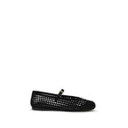 Black Cotton Ballet Flats
