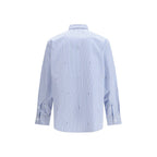 Blue Cotton Pattern Shirt