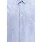 Blue Cotton Pattern Shirt