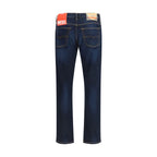 Blue Cotton Relaxed Fit Jeans