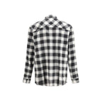 Black Cotton Pattern Shirt