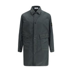 Gray Polyester Coat