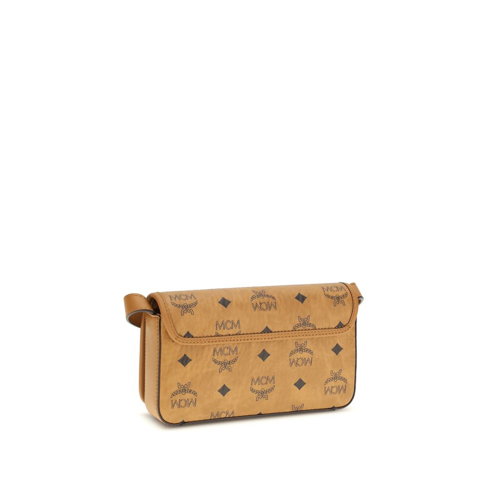 Beige Fabric Shoulder Bag