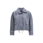 Blue Polyester Shell Jacket