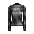 Black Polyester Pattern Shirt