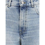 Blue Cotton Relaxed Fit Jeans