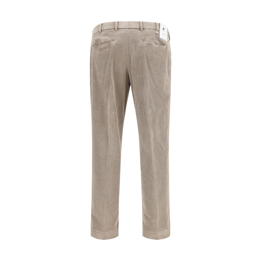 Beige Cotton Pants