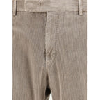 Beige Cotton Pants